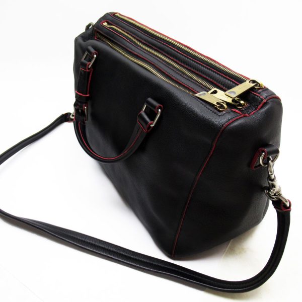 t19162a 1 Celine Leather Shoulder Bag Black