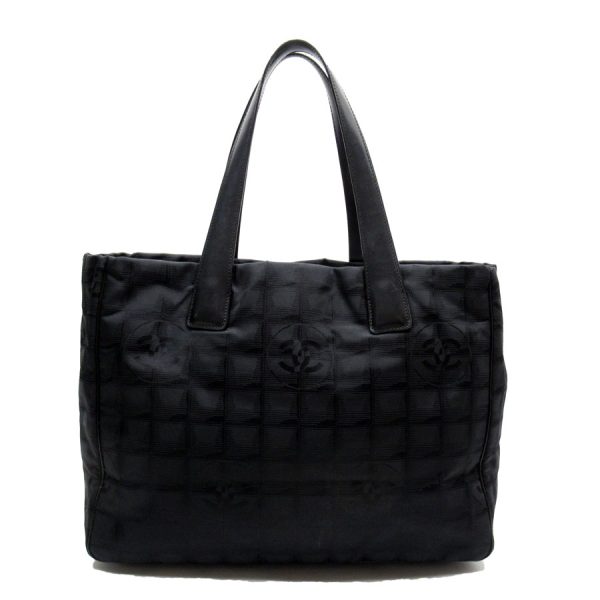 t19240a Chanel New Travel Line Nylon Shoulder Bag Black