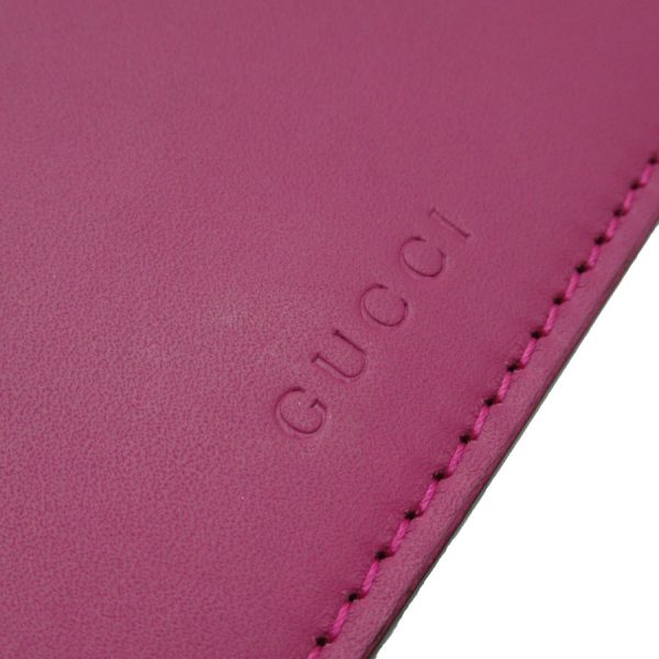 t19319g 3 Gucci Leather Bill Purse Magenta