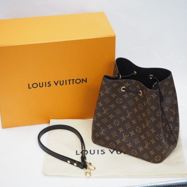 th530061 2 Louis Vuitton Monogram Neonoe IC Chip Shoulder Bag Noir