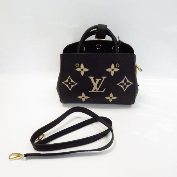 th912551 5 Louis Vuitton Montaigne BB Handbag 2Way Black