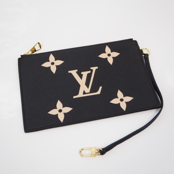 th917402 4 Louis Vuitton Neonoe MM Shoulder Bag Black Beige