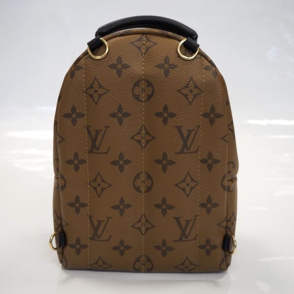 th939481 3 Louis Vuitton Monogram Reverse Palm Spring Backpack Mini Bag Brown