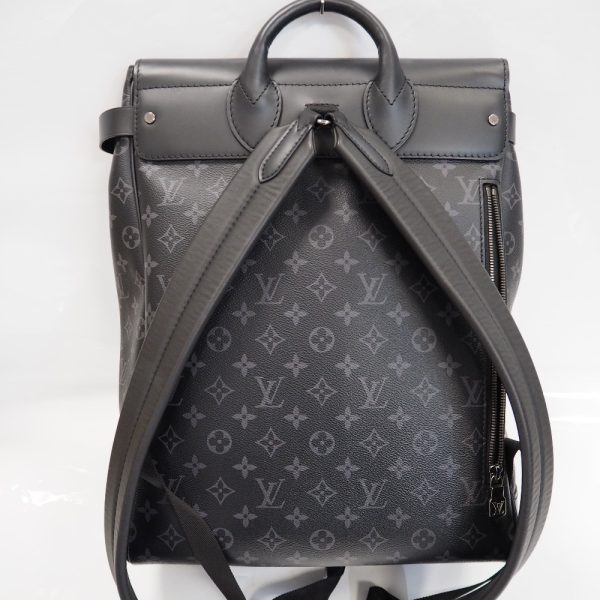 th943971 3 Louis Vuitton Steamer BackPack Monogram Eclipse Bag Black