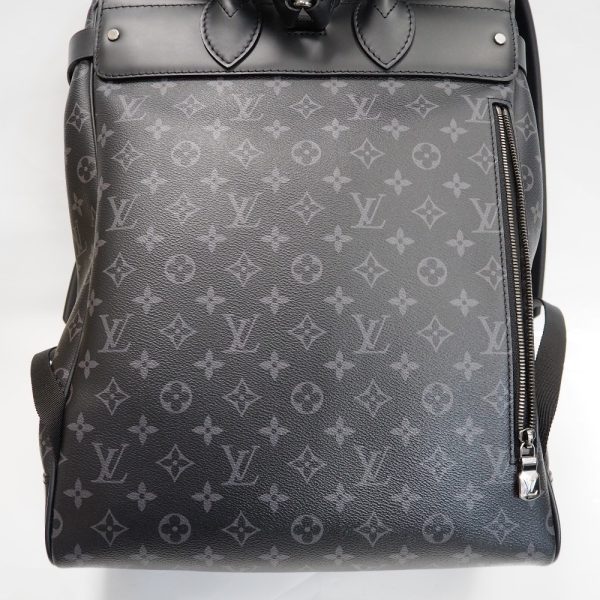 th943971 5 Louis Vuitton Steamer BackPack Monogram Eclipse Bag Black