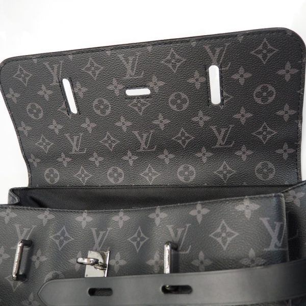 th943971 7 Louis Vuitton Steamer BackPack Monogram Eclipse Bag Black