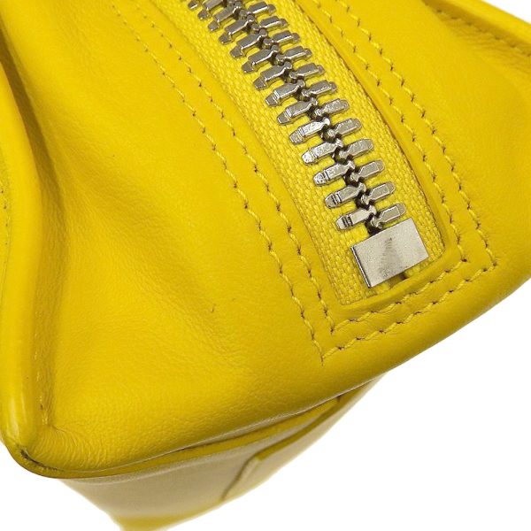 tkh21b0716001 6 Balenciaga Paper Mini Leather 2way Bag Yellow