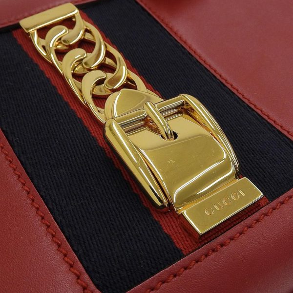 tkh21b0918017 6 Gucci Sylvie Leather Handbag Red