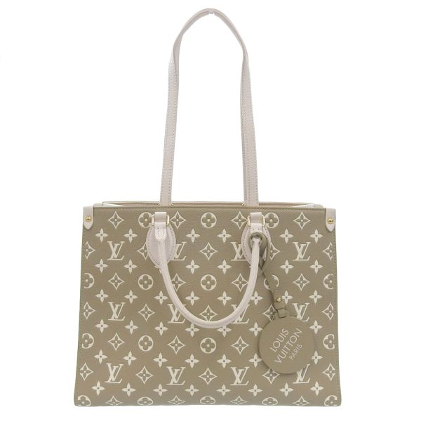 tkh23a0831038 1 LOUIS VUITTON On the Go MM 2WAY bag Green White