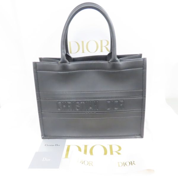 ts747891 2 Dior Book Tote Bag Leather Black