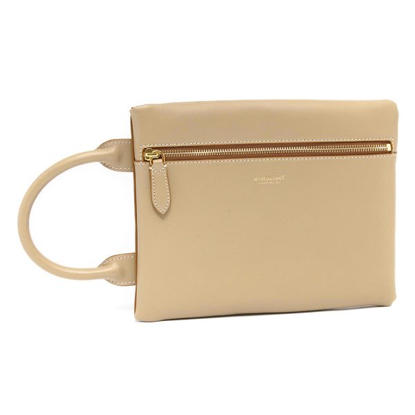 u lbbb8020899 602 Burberry Pouch Honey Leather Pouch Bag Beige