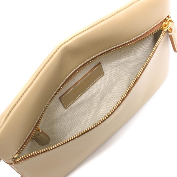 u lbbb8020899 602m3 Burberry Pouch Honey Leather Pouch Bag Beige