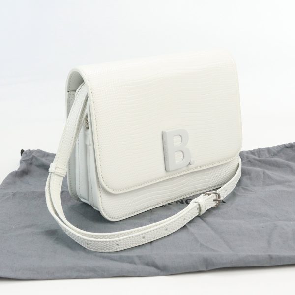 usdbg69809011001 Balenciaga Shoulder Bag Leather Off White