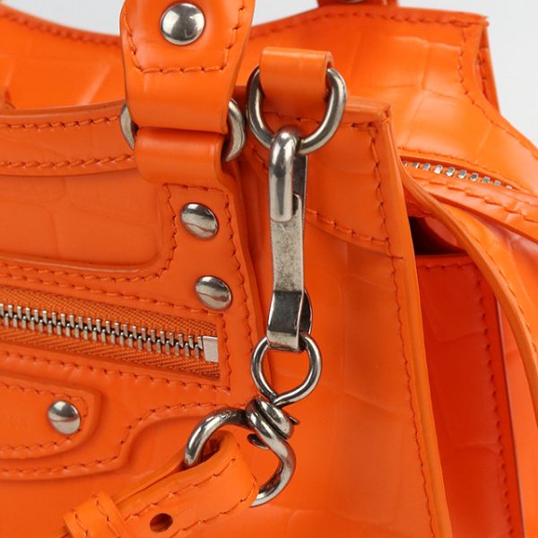 usdbg70637011 4 Balenciaga Neo Classic City Mini Leather Handbag Orange