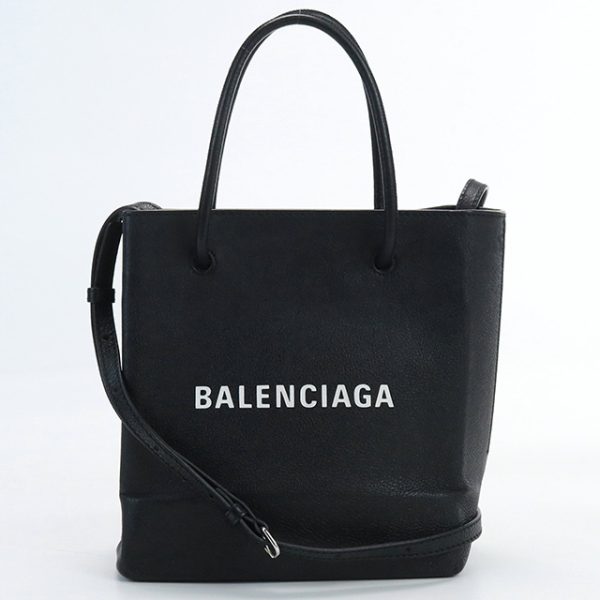 usdbg70884011 1b Balenciaga Shopping Tote XXS Leather Bag Black