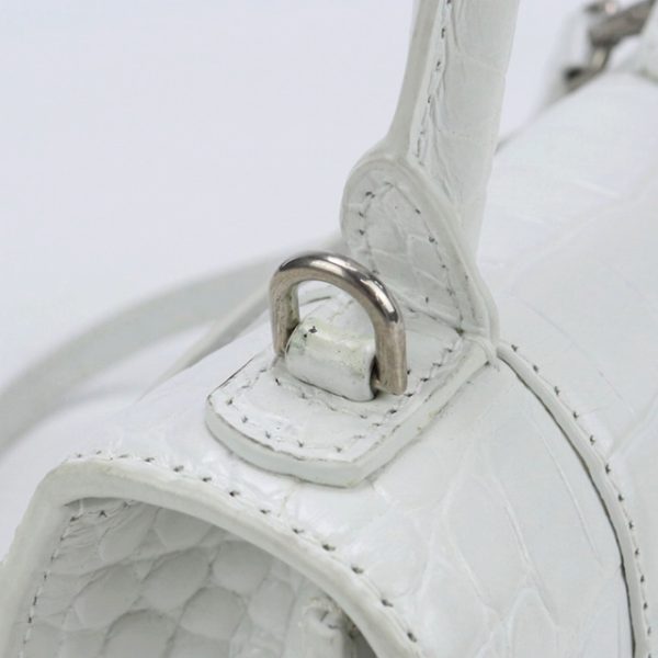 usdbg73397011 7 Balenciaga Hourglass XS Handbag White