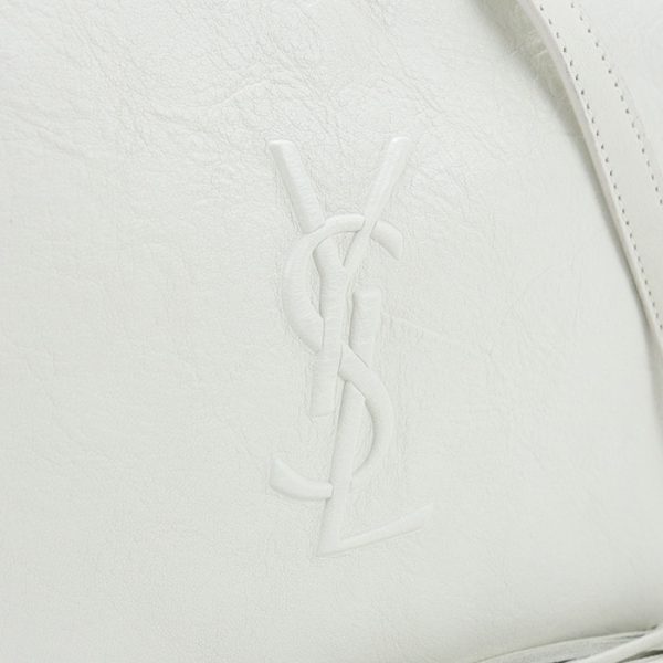 usdsl72584011006 Saint Laurent Lou Camera Bag Leather White