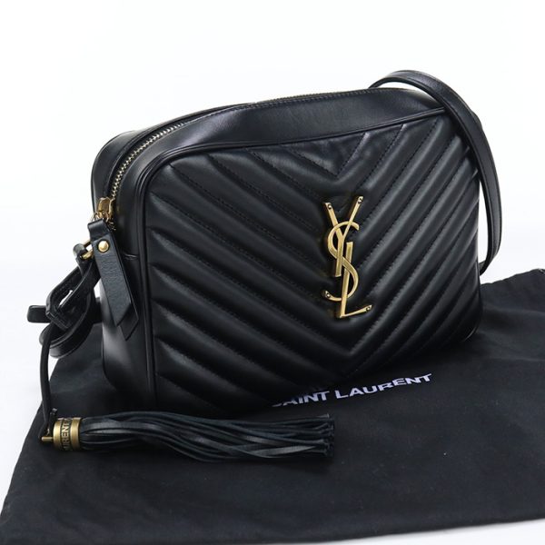 usdsl75197011001 Saint Laurent Lou Camera Bag Black