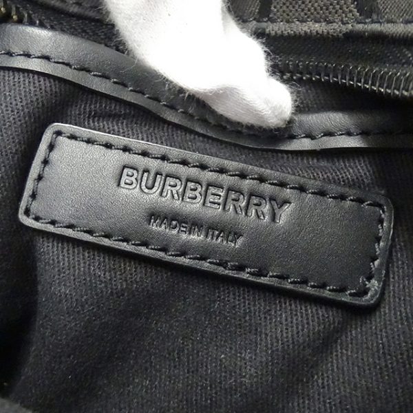 v0080076600 6 Burberry Small Compact Casual Canvas Handbag Black