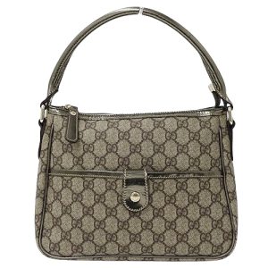 v0081498900 1 Louis Vuitton Hina PM Handbag Monogram Mahina Black