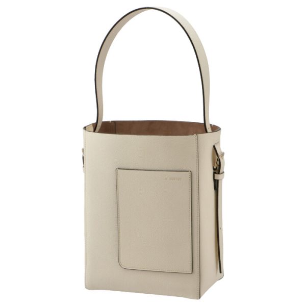 v5b94028000woc 1 Valextra Small Bucket Bag Pergamena White