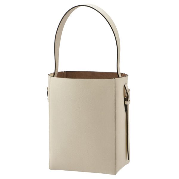 v5b94028000woc 2 Valextra Small Bucket Bag Pergamena White