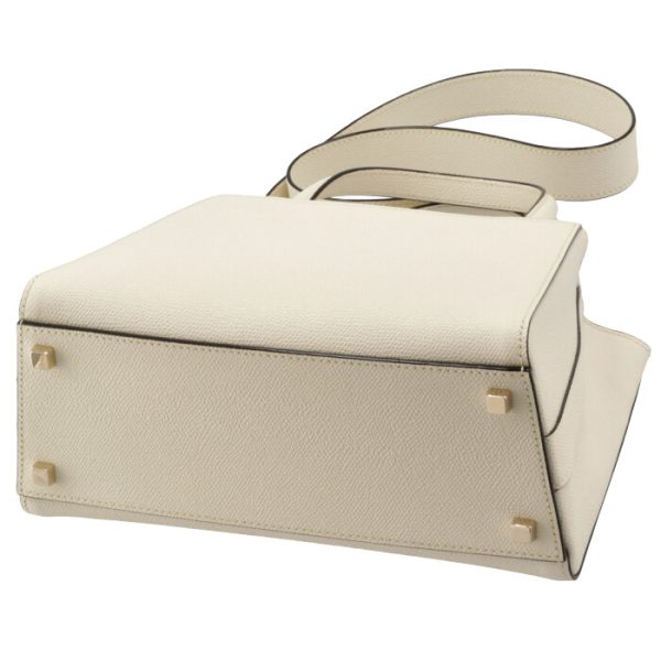 v5u95028000woc 3 Valextra Triennale Small Tote Bag White