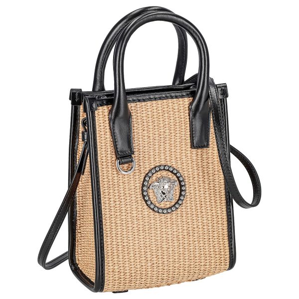 vesa 1010186 2ka1p Versace Beige Bag Tote Handbag Shoulder