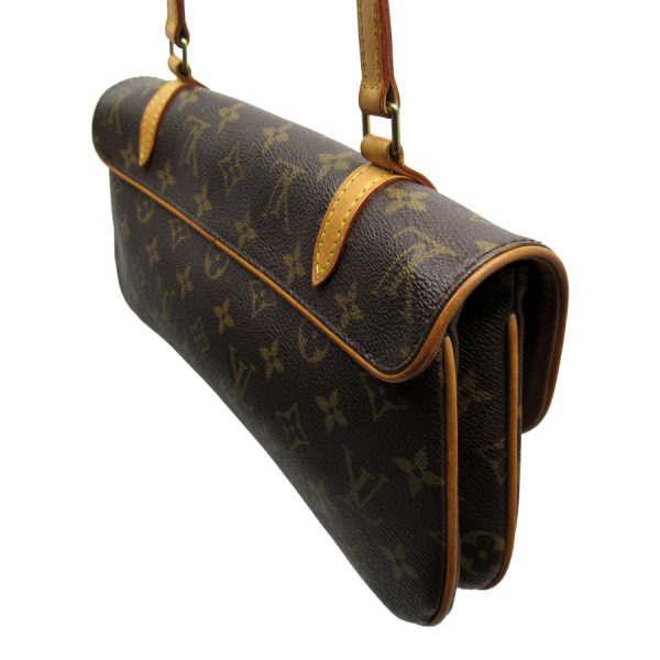 w0087a 1 Louis Vuitton Monogram Marel Shoulder Bag Brown