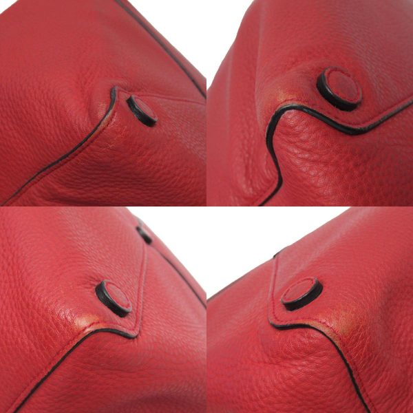 w0142a 3 c Prada Leather Shoulder Bag Red