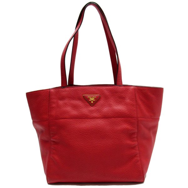 w0142a Prada Leather Shoulder Bag Red