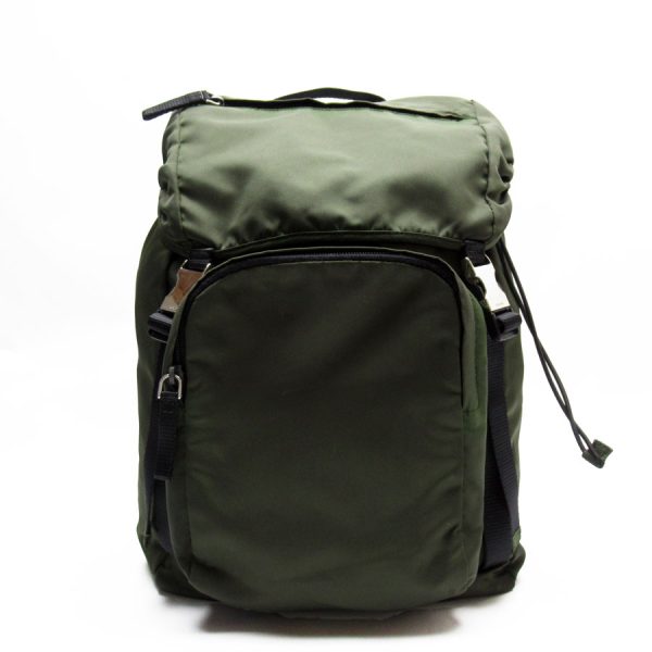 w0149i Prada Nylon Backpack Khaki