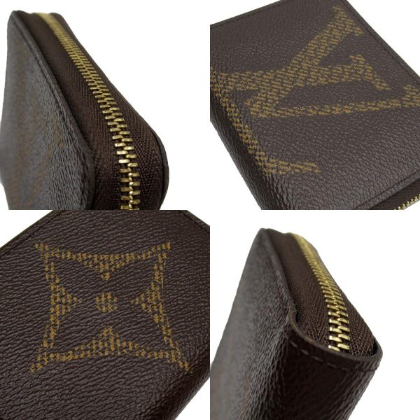 w0210a 3 c Louis Vuitton Monogram Giant Zippy Coin Purse Coin Case Brown