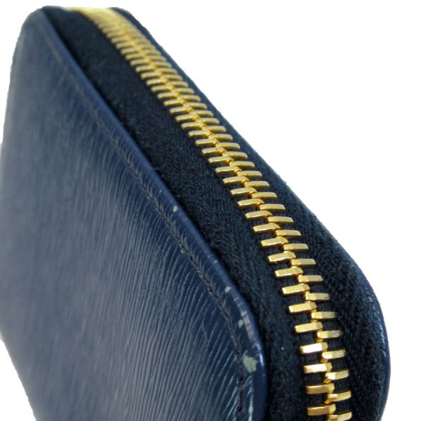 w0252i 3 Prada Leather Card Case Navy