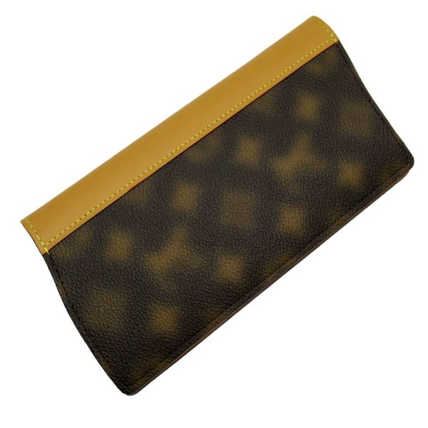 w0284a Louis Vuitton This Is Not Monogram Portefeuille Brother Bifold Long Wallet Brown