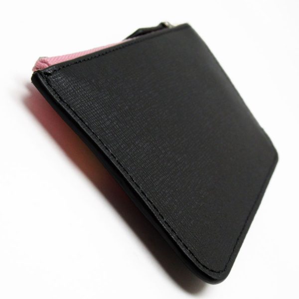 w0306g 1 Fendi Leather Key Case Black Pink Multicolor