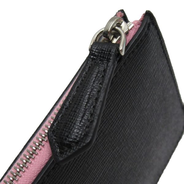 w0306g 2 Fendi Leather Key Case Black Pink Multicolor