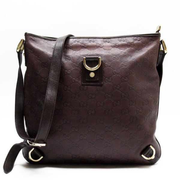 w0321a Gucci Guccisima Leather Crossbody Shoulder Bag Brown