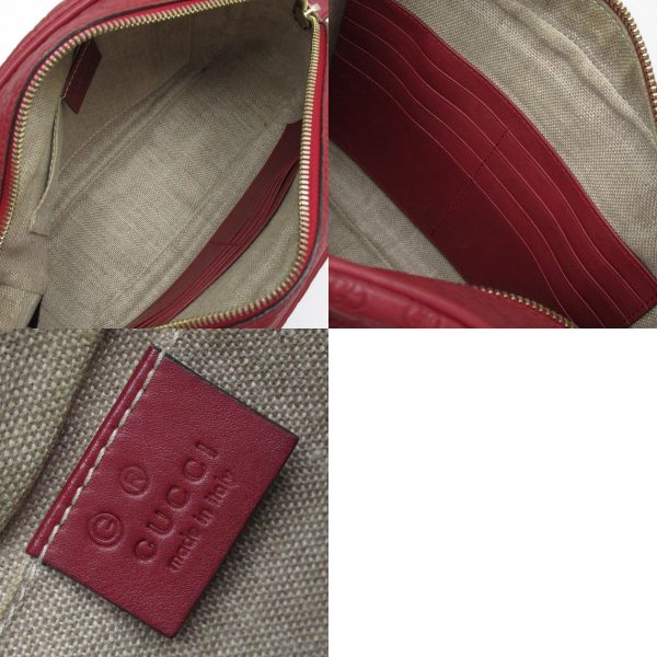 w0389a 10 c Gucci Micro Guccisima Leather Crossbody Shoulder Bag Red