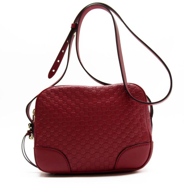 w0389a Gucci Micro Guccisima Leather Crossbody Shoulder Bag Red