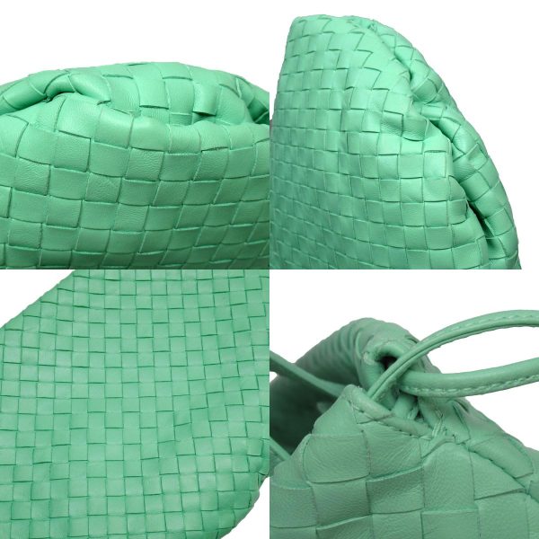 w0455j 3 c Bottega Veneta Shoulder Bag Intrecciato Leather Green