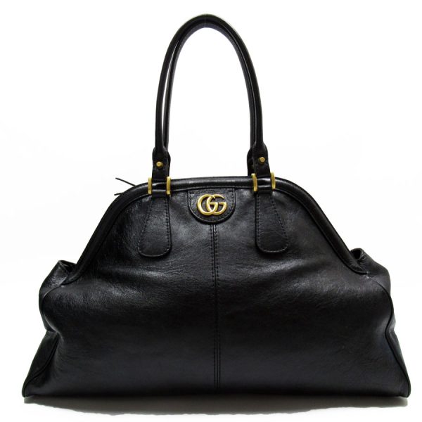 w0509a Gucci GG Marmont Leather Handbag Black