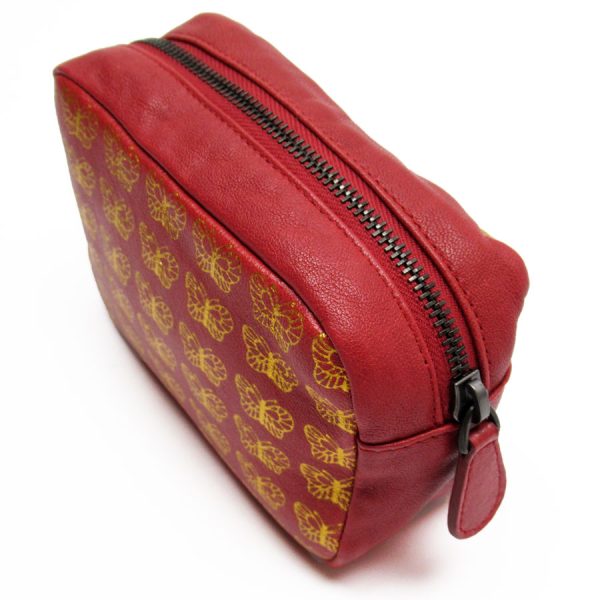 w0519a 1 Prada Leather Multi Case Pouch Dark Red