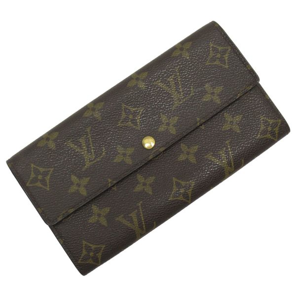 w0533f Louis Vuitton Portefeuille Sarah Long Wallet Brown