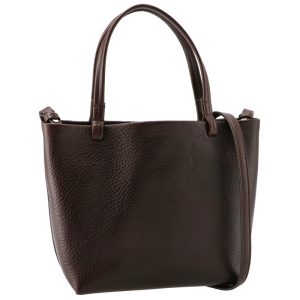 w1199l136bwas The Row Small Grain Tote Bag Leather Brown ANS