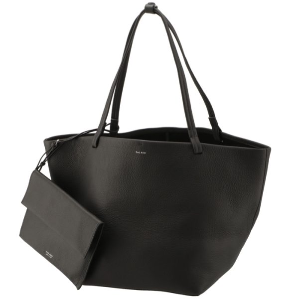 w1272l129blpl 1 The Row Park Tote Three Leather Pouch Black