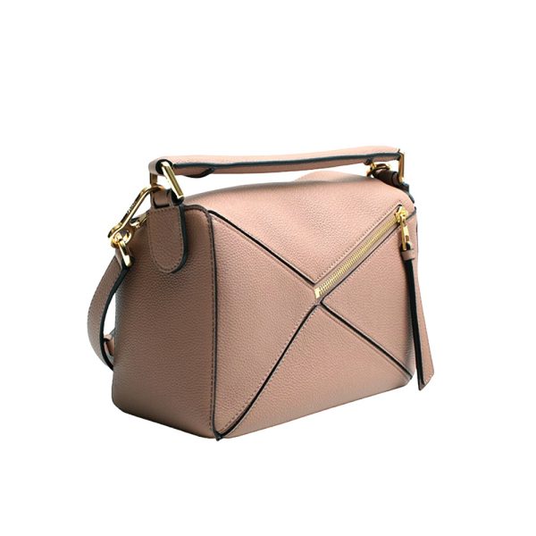 wq00052222 2 Loewe Puzzle Bag Small Calf Shoulder Bag Pink