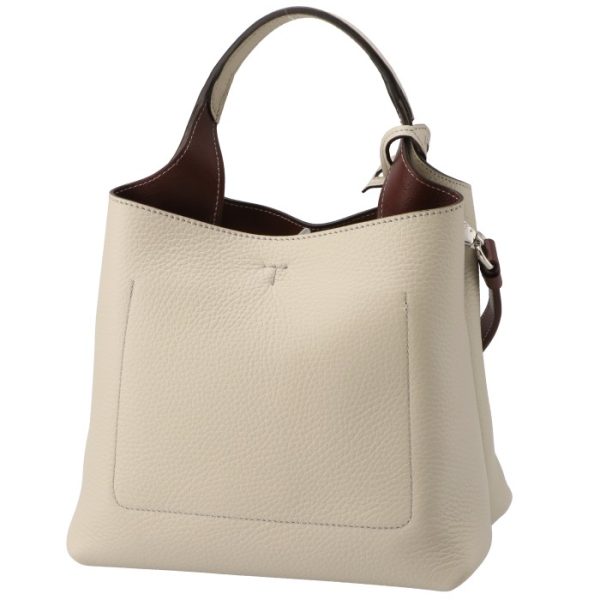 xbwapaa91005o90 2 Tods Mini T Timeless Metal Pendant Tote Bag Cream