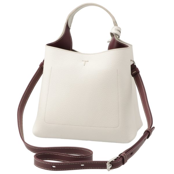 xbwapaa91009p09 2 Tods Mini T Timeless Metal Tote Bag White