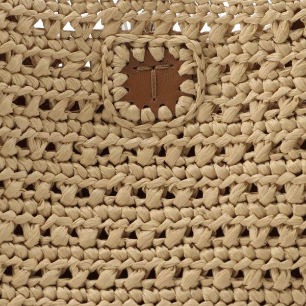 xbwapaeu000rgm5o29 4 Tods Raffia Micro T Timeless Tote Bag Beige Brown